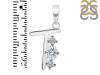 Cubic Zirconia Alphabet T Pendant CUZ-RDA-72.