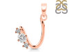 Cubic Zirconia Alphabet U Pendant CUZ-RDA-73.