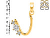 Cubic Zirconia Alphabet U Pendant CUZ-RDA-73.