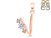 Cubic Zirconia Alphabet V Pendant CUZ-RDA-74.