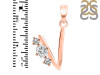 Cubic Zirconia Alphabet V Pendant CUZ-RDA-74.