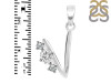 Cubic Zirconia Alphabet V Pendant CUZ-RDA-74.