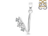 Cubic Zirconia Alphabet V Pendant CUZ-RDA-74.