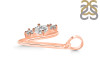 Cubic Zirconia Alphabet V Pendant CUZ-RDA-74.