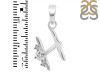Cubic Zirconia Alphabet H Pendant CUZ-RDA-8.