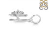 Cubic Zirconia Alphabet H Pendant CUZ-RDA-8.