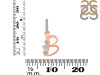 Cubic Zirconia Alphabet B Pendant CUZ-RDA-80.