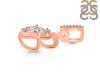 Cubic Zirconia Alphabet B Pendant CUZ-RDA-80.