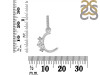 Cubic Zirconia Alphabet C Pendant CUZ-RDA-81.