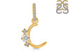 Cubic Zirconia Alphabet C Pendant CUZ-RDA-81.