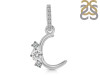 Cubic Zirconia Alphabet C Pendant CUZ-RDA-81.