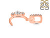 Cubic Zirconia Alphabet C Pendant CUZ-RDA-81.