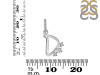 Cubic Zirconia Alphabet D Pendant CUZ-RDA-82.