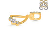 Cubic Zirconia Alphabet D Pendant CUZ-RDA-82.
