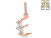 Cubic Zirconia Alphabet E Pendant CUZ-RDA-83.