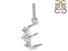 Cubic Zirconia Alphabet E Pendant CUZ-RDA-83.