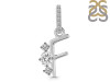 Cubic Zirconia Alphabet F Pendant CUZ-RDA-84.
