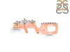 Cubic Zirconia Alphabet F Pendant CUZ-RDA-84.
