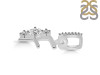 Cubic Zirconia Alphabet F Pendant CUZ-RDA-84.