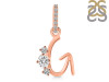 Cubic Zirconia Alphabet G Pendant CUZ-RDA-85.