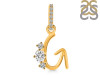 Cubic Zirconia Alphabet G Pendant CUZ-RDA-85.