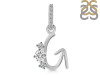 Cubic Zirconia Alphabet G Pendant CUZ-RDA-85.