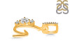 Cubic Zirconia Alphabet G Pendant CUZ-RDA-85.