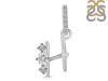 Cubic Zirconia Alphabet H Pendant CUZ-RDA-86.