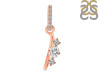 Cubic Zirconia Alphabet I Pendant CUZ-RDA-87.