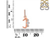 Cubic Zirconia Alphabet J Pendant CUZ-RDA-88.