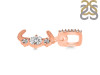 Cubic Zirconia Alphabet J Pendant CUZ-RDA-88.