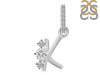 Cubic Zirconia Alphabet K Pendant CUZ-RDA-89.