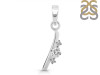 Cubic Zirconia Alphabet I Pendant CUZ-RDA-9.