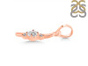 Cubic Zirconia Alphabet I Pendant CUZ-RDA-9.
