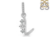 Cubic Zirconia Alphabet L Pendant CUZ-RDA-90.