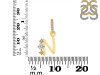 Cubic Zirconia Alphabet N Pendant CUZ-RDA-92.