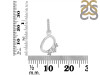 Cubic Zirconia Alphabet O Pendant CUZ-RDA-93.