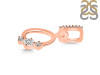 Cubic Zirconia Alphabet O Pendant CUZ-RDA-93.