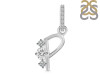 Cubic Zirconia Alphabet P Pendant CUZ-RDA-94.