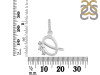 Cubic Zirconia Alphabet Q Pendant CUZ-RDA-95.
