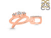 Cubic Zirconia Alphabet Q Pendant CUZ-RDA-95.