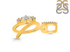 Cubic Zirconia Alphabet Q Pendant CUZ-RDA-95.