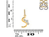 Cubic Zirconia Alphabet S Pendant CUZ-RDA-97.
