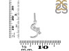 Cubic Zirconia Alphabet S Pendant CUZ-RDA-97.
