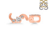 Cubic Zirconia Alphabet S Pendant CUZ-RDA-97.