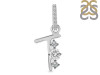 Cubic Zirconia Alphabet T Pendant CUZ-RDA-98.