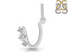 Cubic Zirconia Alphabet U Pendant CUZ-RDA-99.