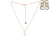 Cubic Zirconia Heart Necklace CUZ-RDN-51.