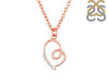 Cubic Zirconia Heart Necklace CUZ-RDN-51.