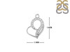 Cubic Zirconia Heart Necklace CUZ-RDN-55.